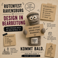 Heimatsocke "scheene Ruate" -  Kleiner Verzug – Design braucht noch Liebe.